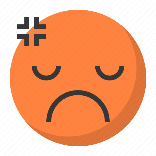 Angry, annoyed, emoji, emoticon, expression, face icon - Download on Iconfinder