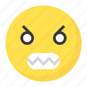angry, emoji, emoticon, expression, face