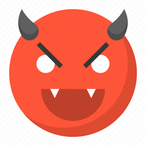 Devil, emoji, emoticon, evil, expression, face icon - Download on Iconfinder