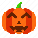 emoji, emoticon, halloween, lantern, laugh, pumpkin, spooky