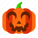 clown, emoji, emoticon, halloween, lantern, pumpkin, spooky