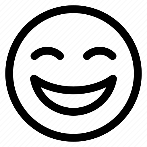 Emoji, emoticon, face, happy, line, outline icon - Download on Iconfinder