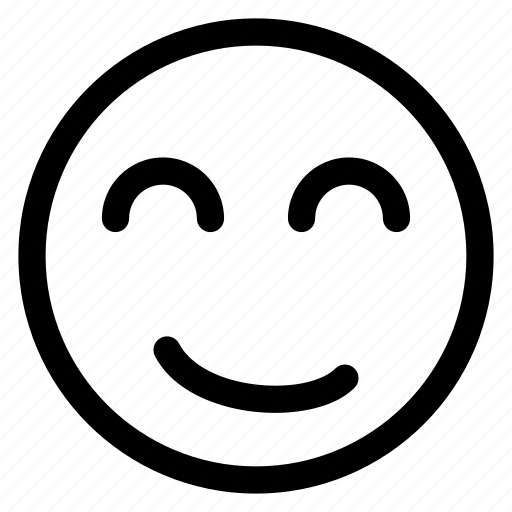 Emoji, emoticon, expression, face, happy, line, outline icon - Download on Iconfinder