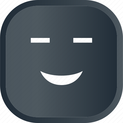 Dark, emoji, face, facial, happy, smile, smiley icon - Download on Iconfinder