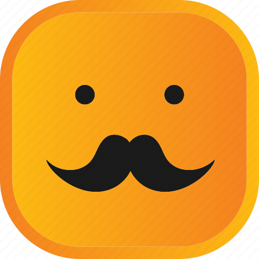 Emoji, face, facial, mustache, smiley icon - Download on Iconfinder