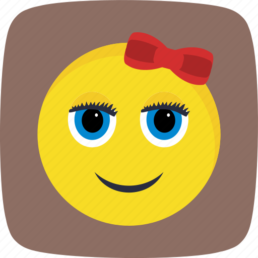 Emoticon, girl, smiley icon - Download on Iconfinder