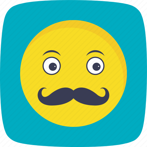 Emoticon, moustache, smiley icon - Download on Iconfinder