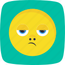 disappointed, emoticon, smiley