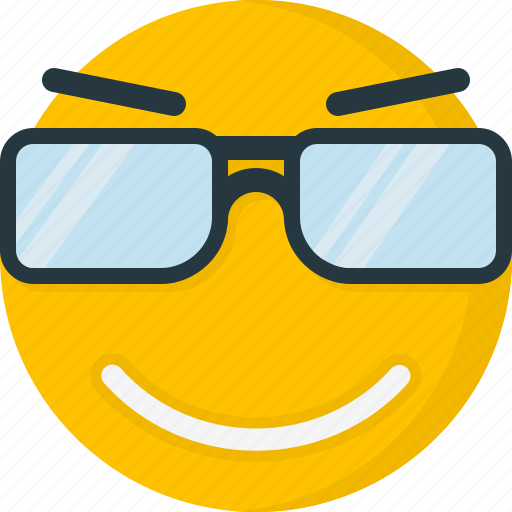 Cool, emoticons, face, happy, smiley, emotion, smile icon - Download on Iconfinder