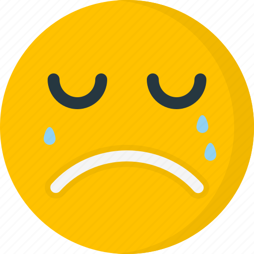 Cry, crying, emoticons, face, sad, unhappy, emotion icon - Download on Iconfinder