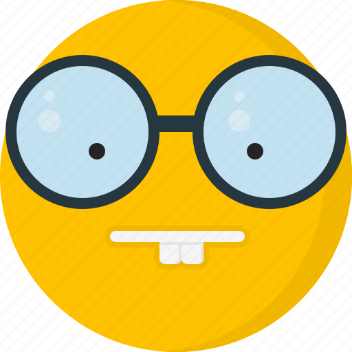 Emoticons, face, glasses, nerd, smarth icon - Download on Iconfinder