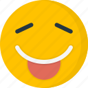 emoticons, face, smile, smiley, tongue