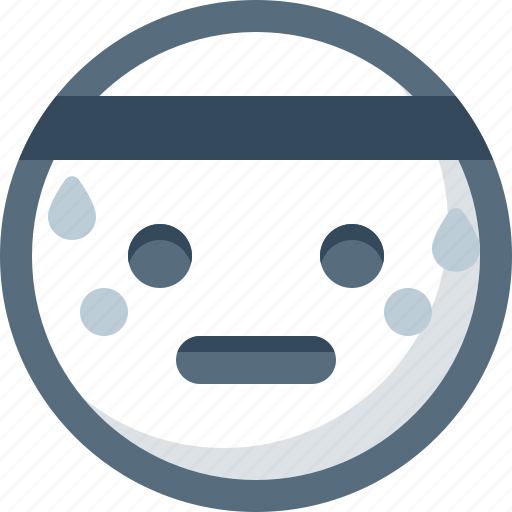 Emoticon, face, smile, smiley, sport, sweating icon - Download on Iconfinder