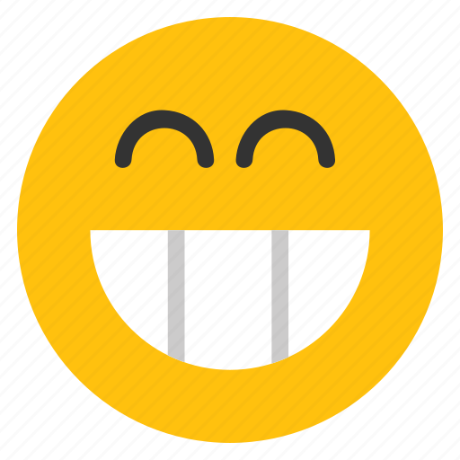 Big grin, emoticons, grin, happy, smiley, emoji, emoticon icon - Download on Iconfinder