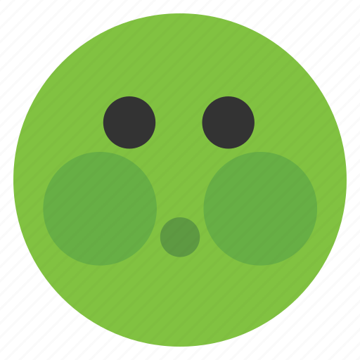Emoticons, green face, nauseaous, puke, sick, smiley, emotion icon - Download on Iconfinder