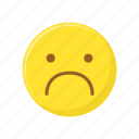 character, emoticon, expression, face, sad 