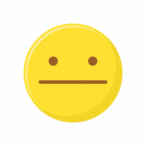 Character, emoticon, expression, face, straight face icon - Download on Iconfinder