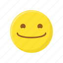 character, emoticon, expression, face, happy, smile