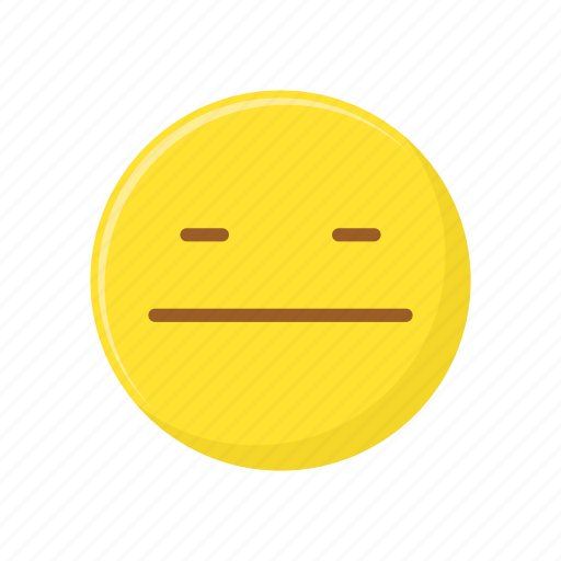 Bored, character, emoticon, expression, face, straight face icon - Download on Iconfinder