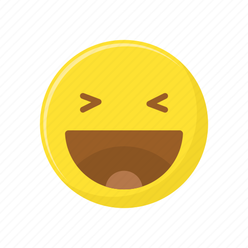 Character, emoticon, expression, face, happy, laugh icon - Download on Iconfinder