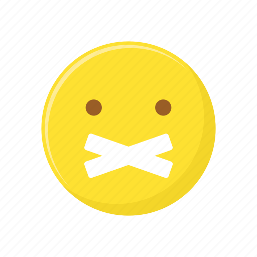 Character, emoticon, expression, face, lips sealed icon - Download on Iconfinder