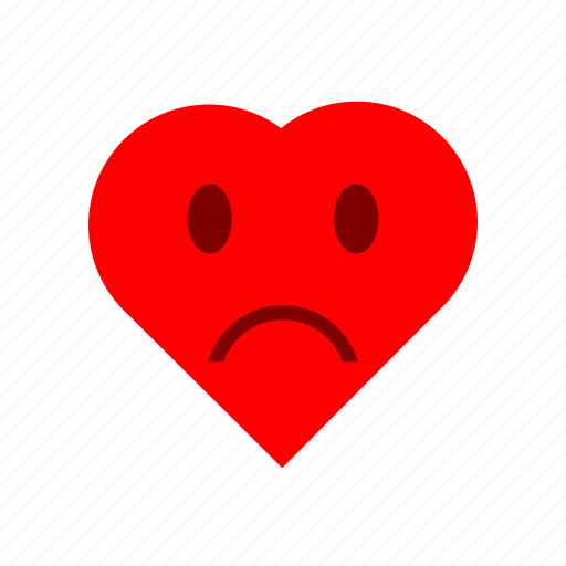 Bad, emoticon, emotion, expression, heart, love, mood icon - Download on Iconfinder