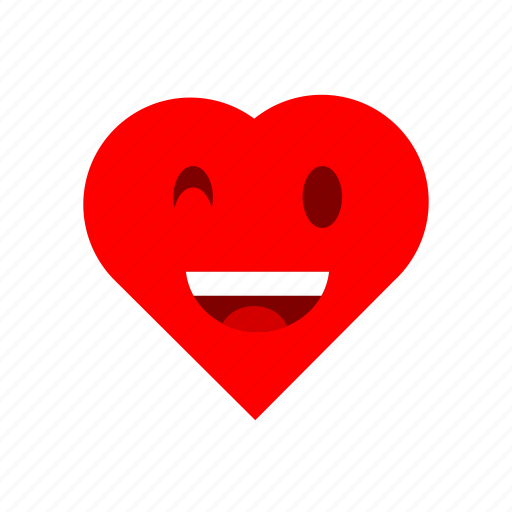 Emoticon, emotion, expression, happy, heart, love, valentine icon - Download on Iconfinder