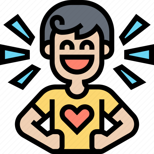 Cheerful, delighted, happy, joy, satisfied icon - Download on Iconfinder