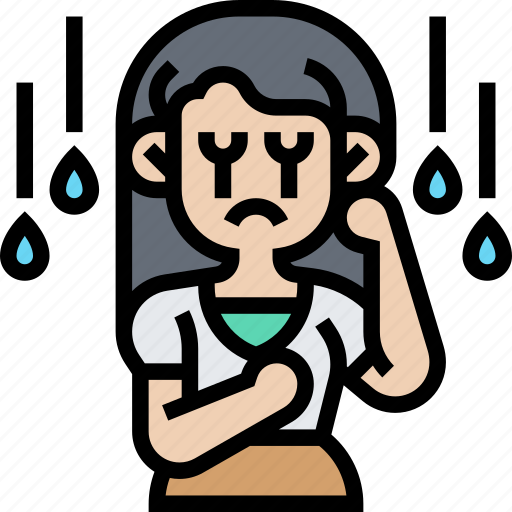 Depressed, stress, sad, cry, unhappy icon - Download on Iconfinder