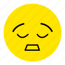 emoticon, emotional expression, emotions, expression, sleep, tired, unhappy