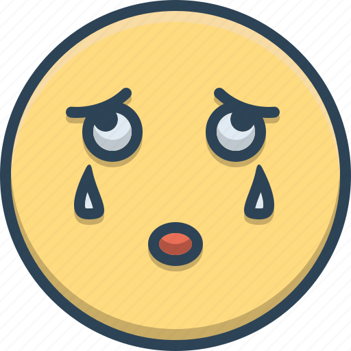 Bemoan, cry, emoji, mourn, sad, weep icon - Download on Iconfinder