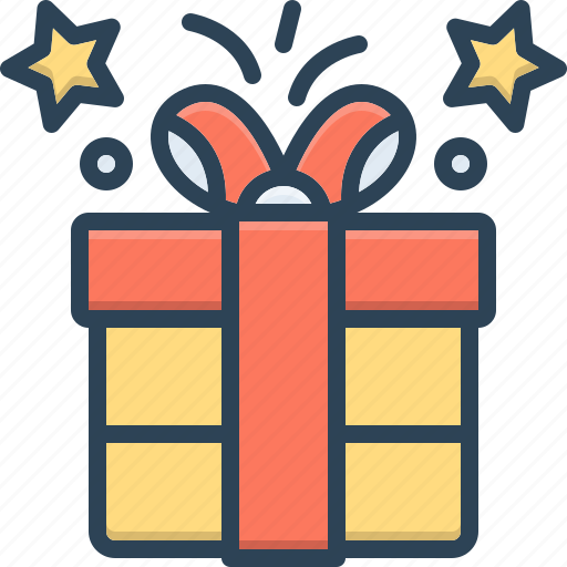 Gift, giveaway, keepsake, surprise, prizes, confetti, fairing icon - Download on Iconfinder