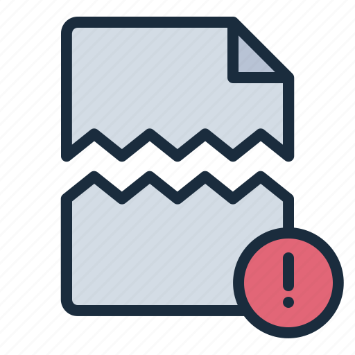 File, folder, empty, error, corrupt file, empty state icon - Download on Iconfinder