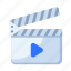 movie, video, multimedia, entertainment, clapperboard 