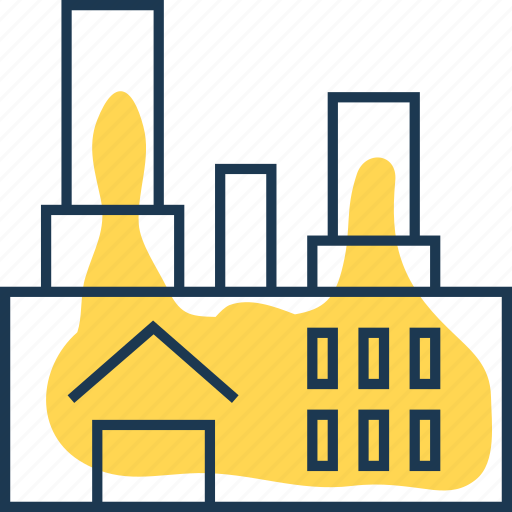 Electricity, heating, house, industry, plant, power, station icon - Download on Iconfinder