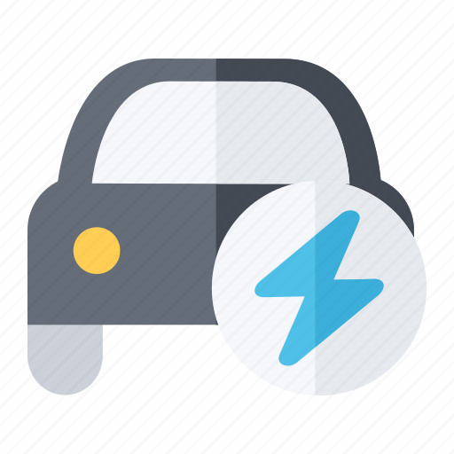 Car, circle, bolt, power, energy, charge icon - Download on Iconfinder