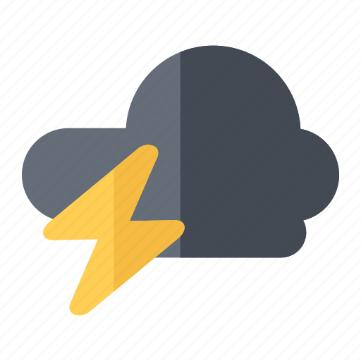 Cloud, thunder, weather icon - Download on Iconfinder