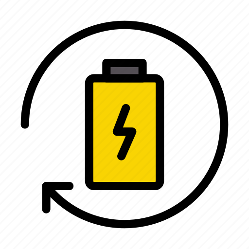 Battery, current, energy, power, recharge icon - Download on Iconfinder