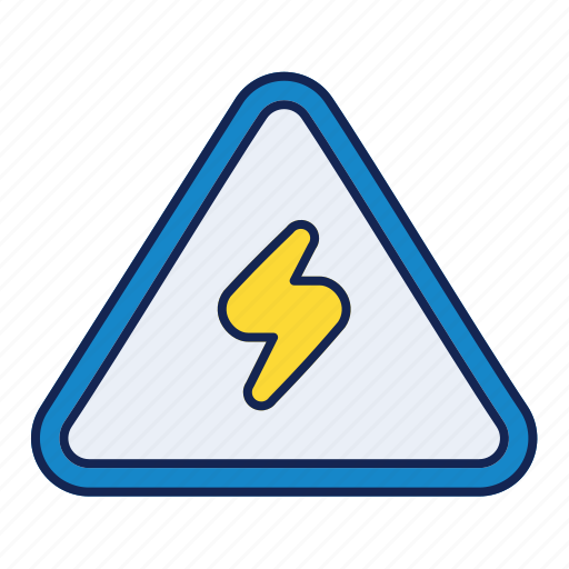Bolt, error, lightning, power, thunder, triangle, warning icon - Download on Iconfinder