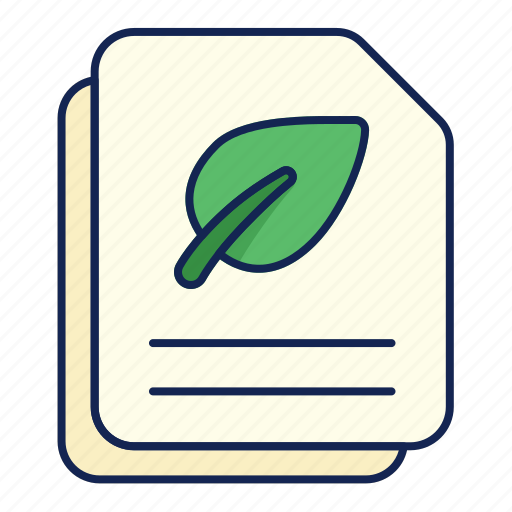 Document, eco, paper, report, file, format icon - Download on Iconfinder