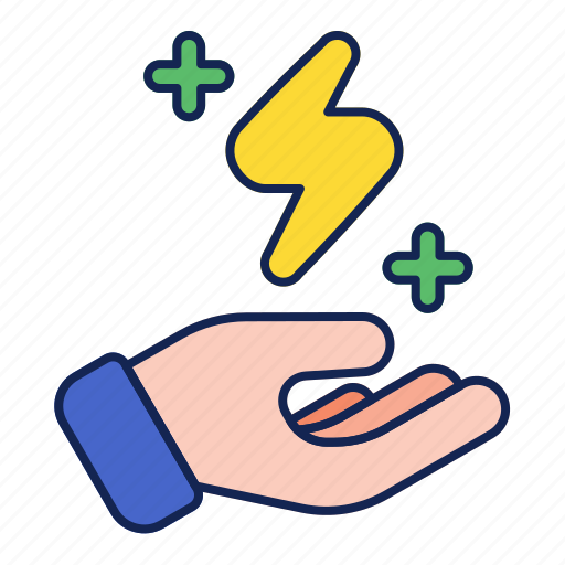 Power, hand, energy, electric, fist, superpower icon - Download on Iconfinder
