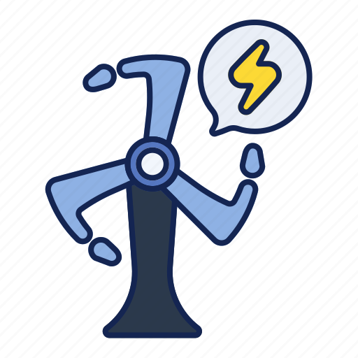 Electricity, energy, environment, turbine, wind, windmill icon - Download on Iconfinder