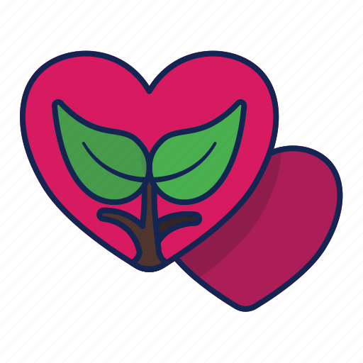Green, heart, leaf, leaves, love, nature, environment icon - Download on Iconfinder
