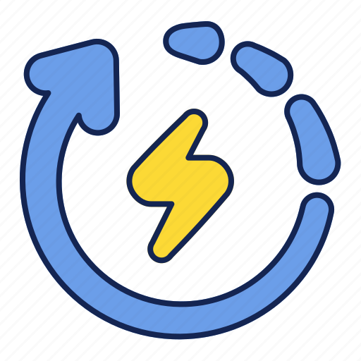 Arrow, auto, charger, electricity, energy, lightning, recycle icon - Download on Iconfinder