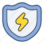 electricity, lightning, protection, security, shield 