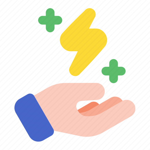 Power, hand, energy, electric, fist, superpower icon - Download on Iconfinder
