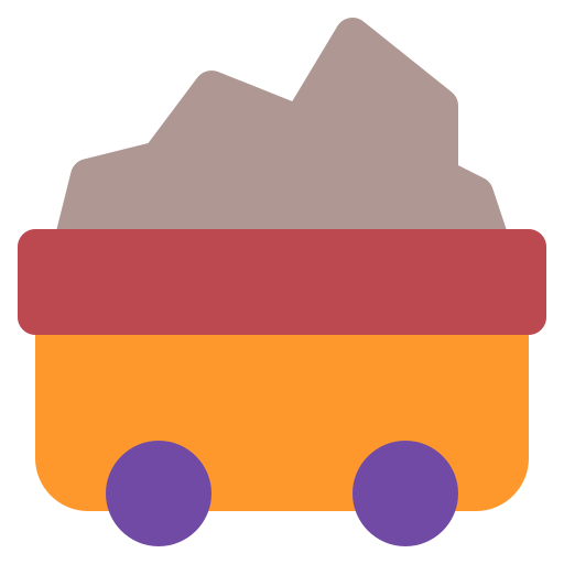 Cart, coal, energy, fuel, mining icon - Free download