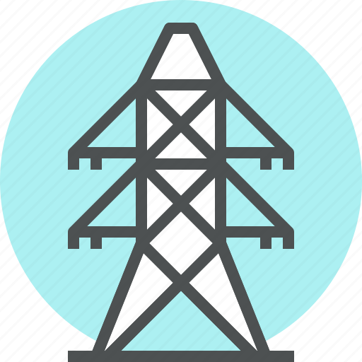 Electric, electrical, electricity, pillar, powerline, pylon, tower icon - Download on Iconfinder