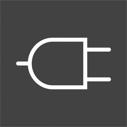 Cable, connector, electric, energy, plug, two pin, wire icon - Download on Iconfinder