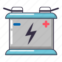 accumulator, battery, cartoon, charge, electric, logo, object